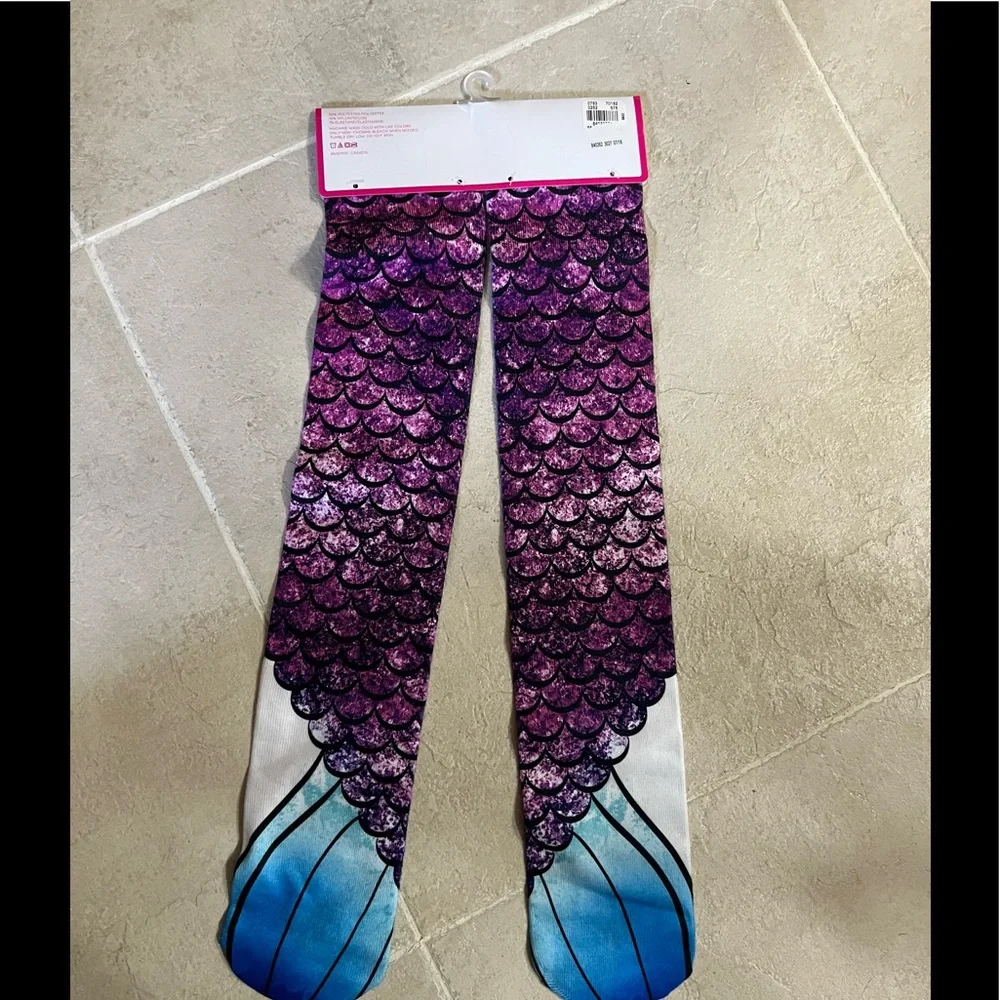 Mermaid Tail Knee High Socks by Justice NWT